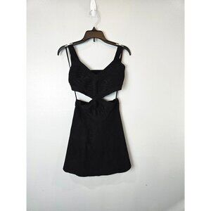 BCBG Maxazria Dress Women's XS Black Cut Out Waist LBD Sexy Hoco Datenight Party
